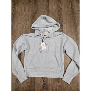 Gypsy Cloud Hooded Sweater Crop Super Soft Baby Light Zen Blue Hoodie XS